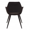 LumiSource Mustang Chair - Set of 2 - BLACK - Rear - LumiSource Mustang Chair - Set of 2 - BLACK - Rear
