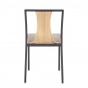 LumiSource Osaka Chair - Set of 4 - NATURAL - Rear - LumiSource Osaka Chair - Set of 4 - NATURAL - Rear