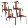 LumiSource Osaka Chair - Set of 4 - WALNUT  - LumiSource Osaka Chair - Set of 4 - WALNUT 