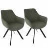 LumiSource Outlaw Chair - Set of 2 - GREEN  - LumiSource Outlaw Chair - Set of 2 - GREEN 