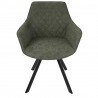 LumiSource Outlaw Chair - Set of 2 - GREEN - Front - LumiSource Outlaw Chair - Set of 2 - GREEN - Front