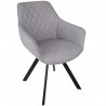 LumiSource Outlaw Chair - Set of 2 - GREY - Perspective - LumiSource Outlaw Chair - Set of 2 - GREY - Perspective