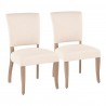 LumiSource Rita Dining Chair - Set of 2 - BEIGE  - LumiSource Rita Dining Chair - Set of 2 - BEIGE 