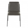 LumiSource Stefani Chair - Set of 2 - CHARCOAL - Front - LumiSource Stefani Chair - Set of 2 - CHARCOAL - Front