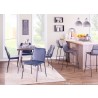 LumiSource Stefani Chair - Set of 2 - BLUE - Lifestyle - LumiSource Stefani Chair - Set of 2 - BLUE - Lifestyle