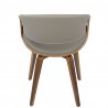 LumiSource Symphony Chair - Walnut + Grey - Rear - LumiSource Symphony Chair - Walnut + Grey - Rear