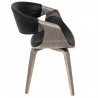 LumiSource Symphony Chair - Light Grey + Black - Side - LumiSource Symphony Chair - Light Grey + Black - Side