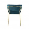 LumiSource Tania Chair - Set of 2 - TEAL - Rear - LumiSource Tania Chair - Set of 2 - TEAL - Rear