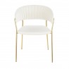 LumiSource Tania Chair - Set of 2 - WHITE - Front - LumiSource Tania Chair - Set of 2 - WHITE - Front