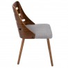 LumiSource Trevi Chair - GREY - Side - LumiSource Trevi Chair - GREY - Side
