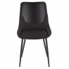 LumiSource Wayne Two-Tone Chair - Set of 2 - Grey + Black - Front - LumiSource Wayne Two-Tone Chair - Set of 2 - Grey + Black - Front