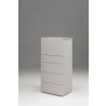 Vex 5-Drawer Chest Matte Stone - Vex 5-Drawer Chest Matte Stone
