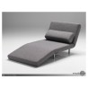 Iso Single Sleeper Swivel Chair-Bed Charcoal Tweed -  Reclined - Iso Single Sleeper Swivel Chair-Bed Charcoal Tweed -  Reclined