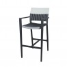 Chloe Bar Arm Chair - Black and White - Black Frame or Espresso - Chloe Bar Arm Chair - Black and White - Black Frame or Espresso