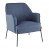 LumiSource Daniella Accent Chair - BLUE - Perspective - LumiSource Daniella Accent Chair - BLUE - Perspective