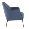 LumiSource Daniella Accent Chair - BLUE - Side - LumiSource Daniella Accent Chair - BLUE - Side