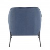 LumiSource Daniella Accent Chair - BLUE - Rear - LumiSource Daniella Accent Chair - BLUE - Rear