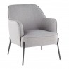 LumiSource Daniella Accent Chair - GREY - Perspective - LumiSource Daniella Accent Chair - GREY - Perspective