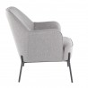 LumiSource Daniella Accent Chair - GREY - Side - LumiSource Daniella Accent Chair - GREY - Side