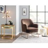 LumiSource Daniella Sleigh Accent Chair - ESPRESSO - Lifestyle - LumiSource Daniella Sleigh Accent Chair - ESPRESSO - Lifestyle