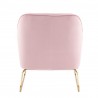 LumiSource Daniella Sleigh Accent Chair - PINK - Rear - LumiSource Daniella Sleigh Accent Chair - PINK - Rear