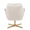LumiSource Diana Lounge Chair - Champaign in Gold Metal Base - Rear - LumiSource Diana Lounge Chair - Champaign in Gold Metal Base - Rear