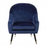 LumiSource Matisse Accent Chair - BLUE - Front - LumiSource Matisse Accent Chair - BLUE - Front