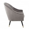 LumiSource Matisse Accent Chair - SILVER - Side - LumiSource Matisse Accent Chair - SILVER - Side
