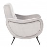 LumiSource Rafael Lounge Chair - SILVER - Side - LumiSource Rafael Lounge Chair - SILVER - Side