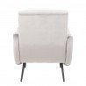 LumiSource Rafael Lounge Chair - SILVER - Rear - LumiSource Rafael Lounge Chair - SILVER - Rear