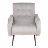 LumiSource Rafael Lounge Chair - SILVER - Front - LumiSource Rafael Lounge Chair - SILVER - Front