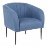 LumiSource Renee Accent Chair - BLUE FABRIC - Perspective - LumiSource Renee Accent Chair - BLUE FABRIC - Perspective
