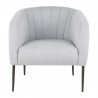 LumiSource Renee Accent Chair - GREY FABRIC - Front - LumiSource Renee Accent Chair - GREY FABRIC - Front