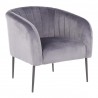 LumiSource Renee Accent Chair - GREY VELVET - Perspective - LumiSource Renee Accent Chair - GREY VELVET - Perspective
