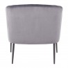 LumiSource Renee Accent Chair - GREY VELVET - Rear - LumiSource Renee Accent Chair - GREY VELVET - Rear