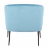 LumiSource Renee Accent Chair - TURQUOISE VELVET - Rear - LumiSource Renee Accent Chair - TURQUOISE VELVET - Rear