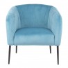 LumiSource Renee Accent Chair - TURQUOISE VELVET - Front - LumiSource Renee Accent Chair - TURQUOISE VELVET - Front