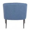 LumiSource Renee Accent Chair - BLUE FABRIC - Rear - LumiSource Renee Accent Chair - BLUE FABRIC - Rear