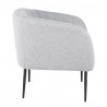 LumiSource Renee Accent Chair - GREY FABRIC - Side - LumiSource Renee Accent Chair - GREY FABRIC - Side