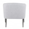 LumiSource Renee Accent Chair - GREY FABRIC - Rear - LumiSource Renee Accent Chair - GREY FABRIC - Rear