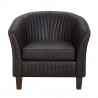 LumiSource Shelton Club Chair - CHOCOLATE BROWN - Front - LumiSource Shelton Club Chair - CHOCOLATE BROWN - Front