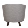 LumiSource Shelton Club Chair - LIGHT GREY - Rear - LumiSource Shelton Club Chair - LIGHT GREY - Rear