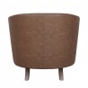 LumiSource Shelton Club Chair - BROWN - Rear - LumiSource Shelton Club Chair - BROWN - Rear