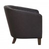 LumiSource Shelton Club Chair - CHOCOLATE BROWN - Side - LumiSource Shelton Club Chair - CHOCOLATE BROWN - Side