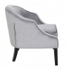 LumiSource Sofia Accent Chair - SILVER - Side - LumiSource Sofia Accent Chair - SILVER - Side