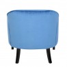 LumiSource Sofia Accent Chair - BLUE - Rear - LumiSource Sofia Accent Chair - BLUE - Rear