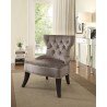 Colton Button Tufted Chair - Brown Actual - Colton Button Tufted Chair - Brown Actual