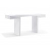 Delaney Console In High White - Angled - Delaney Console In High White - Angled