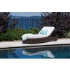 Contempo Chaise in Aged Walnut Wicker Finish - Contempo Chaise in Aged Walnut Wicker Finish