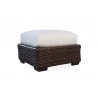Contempo Ottoman in Aged Walnut Wicker Finish - Angled - Contempo Ottoman in Aged Walnut Wicker Finish - Angled